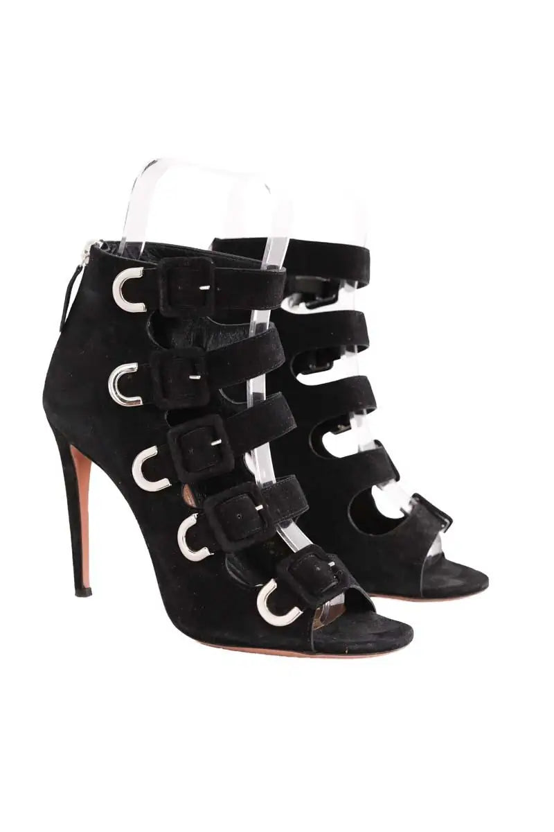 Talons Aquazzura Noir en Daim