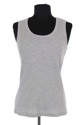 Top sans manche Liu Jo Gris en Coton, taille XS - Seconde Main