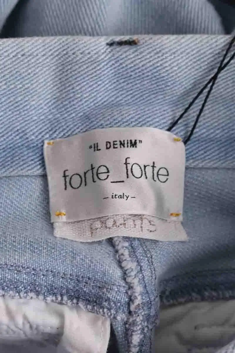 Jean large Forte_Forte Bleu en Coton