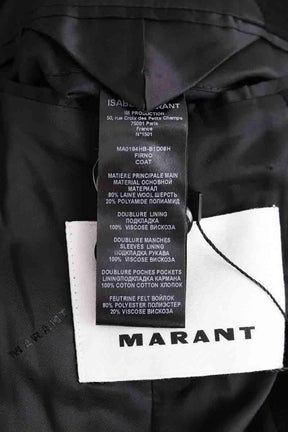 Manteau Isabel Marant Noir en Laine