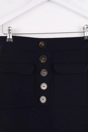 Mini jupe Sézane Bleu en Laine