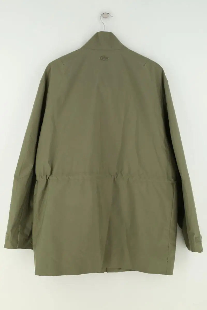 Manteau imperméable Lacoste Kaki en Synthétique