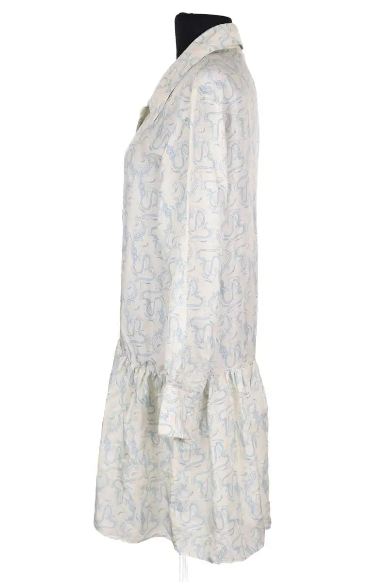 Robe Sandro Ecru en Soie