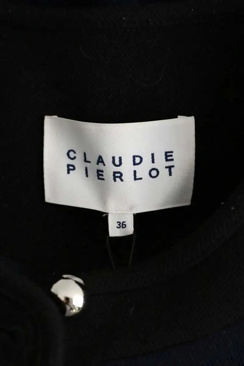 Gilet Claudie Pierlot Verlaine Bleu en Laine