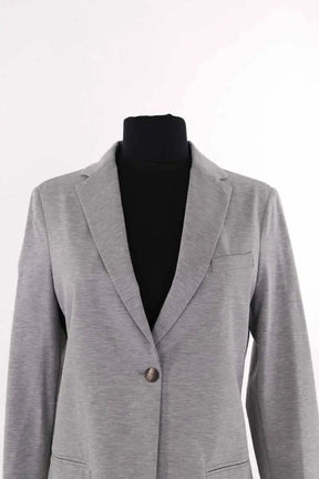Blazer Fabiana Filippi Gris en Coton