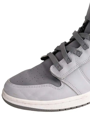 Baskets hautes Air Jordan Nike Argent en Cuir