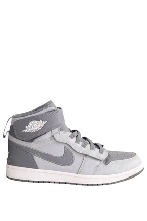 Baskets hautes Air Jordan Nike Argent en Cuir, taille 44 - Seconde Main