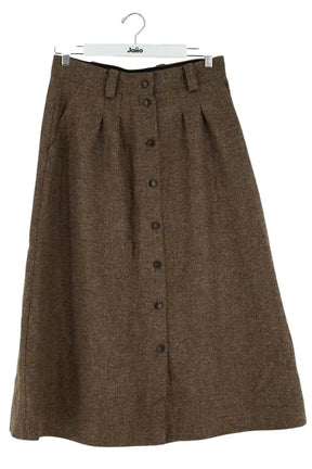 Jupe Sézane Marron en Viscose, taille L - Seconde Main