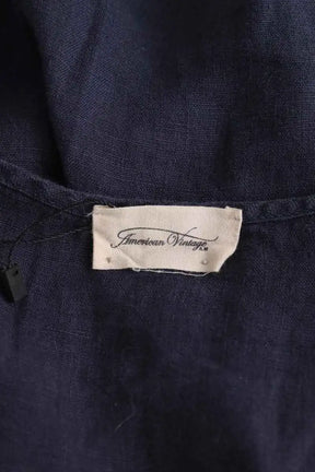 T-shirt American Vintage Anthracite en Lin