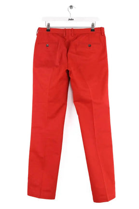 Pantalon droit Gucci Rouge en Coton