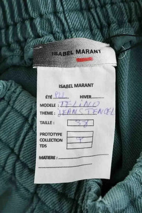 Pantalon Isabel Marant Vert en Coton