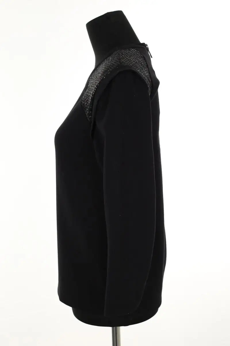T-shirt Sandro Noir en Polyester