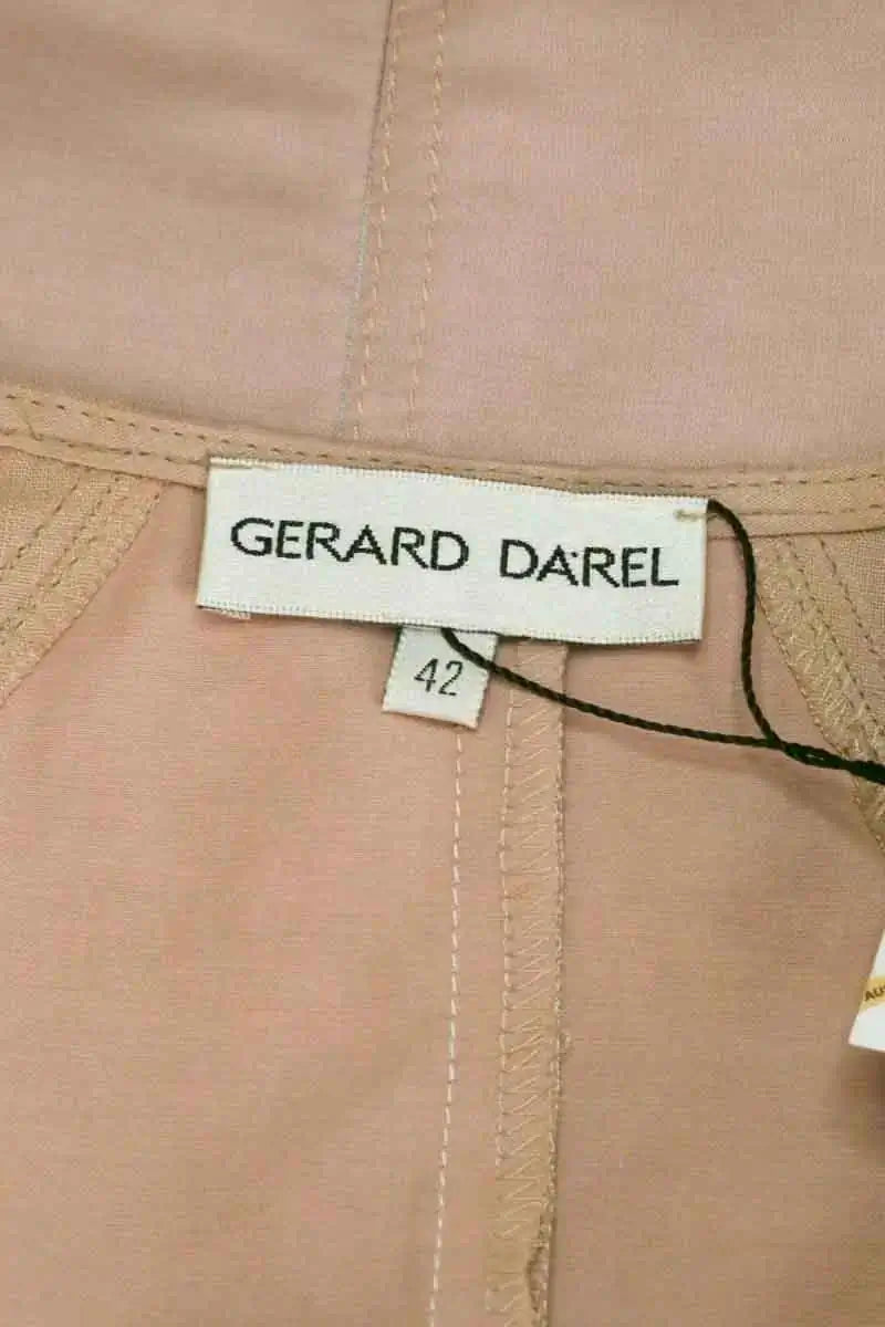 Top sans manche Gerard Darel Rose en Lin