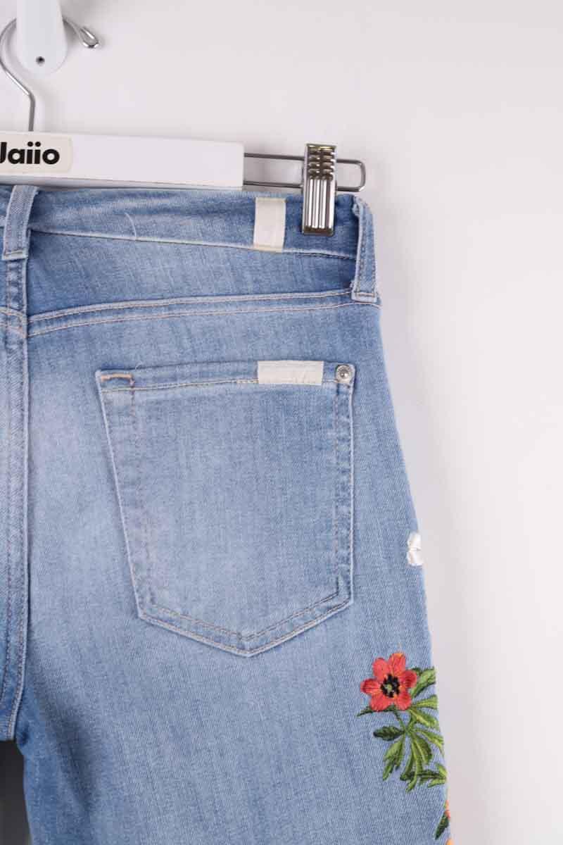 Slim 7 For All Mankind  Bleu
