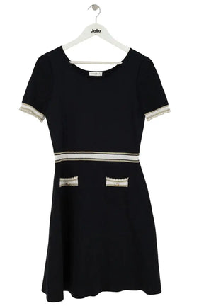 Robe Sandro Marine en Synthétique, taille L - Seconde Main