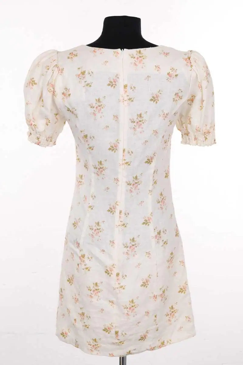 Robe Reformation Beige en Lin