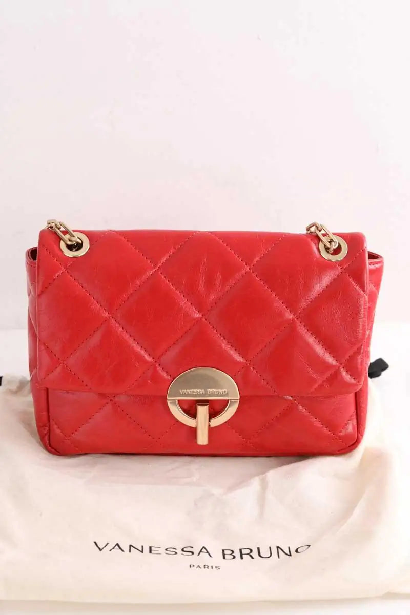 Grand Sac Moon Vanessa Bruno Rouge en Cuir