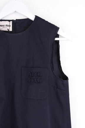 Robe Miu Miu Bleu en Coton