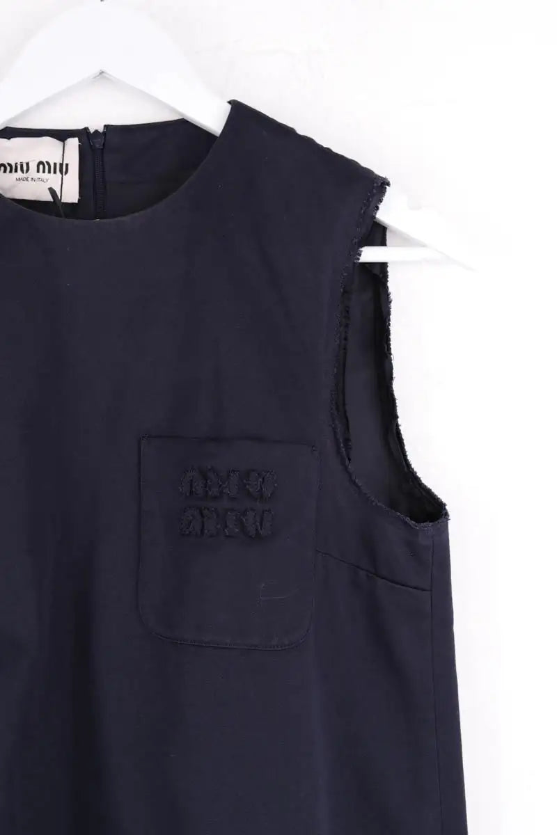 Robe Miu Miu Bleu en Coton