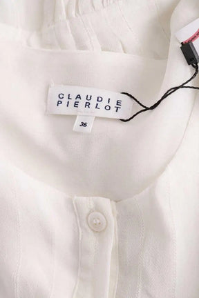 Blouse Claudie Pierlot Blanc en Viscose