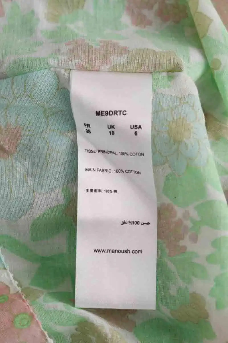 Blouse Manoush Vert en Coton