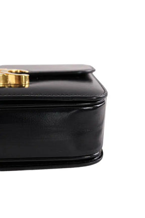 Sac à bandoulière Celine Triomphe Teen Noir en Cuir