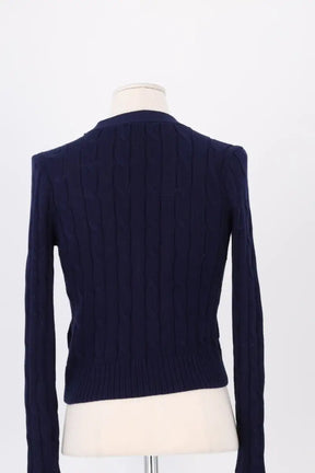 Cardigan Ralph Lauren Marine en Coton