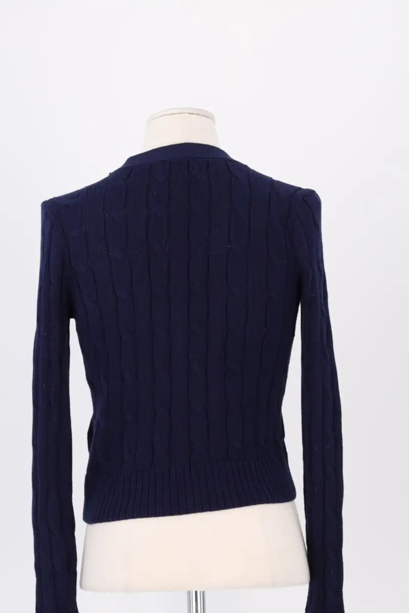 Cardigan Ralph Lauren Marine en Coton