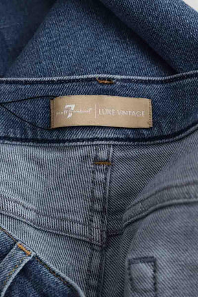 Slim 7 For All Mankind  Bleu