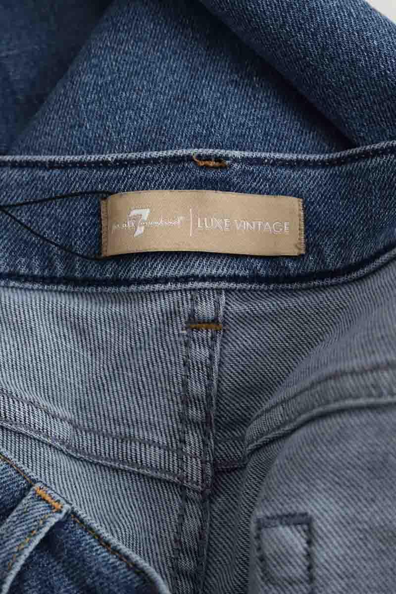 Slim 7 For All Mankind  Bleu