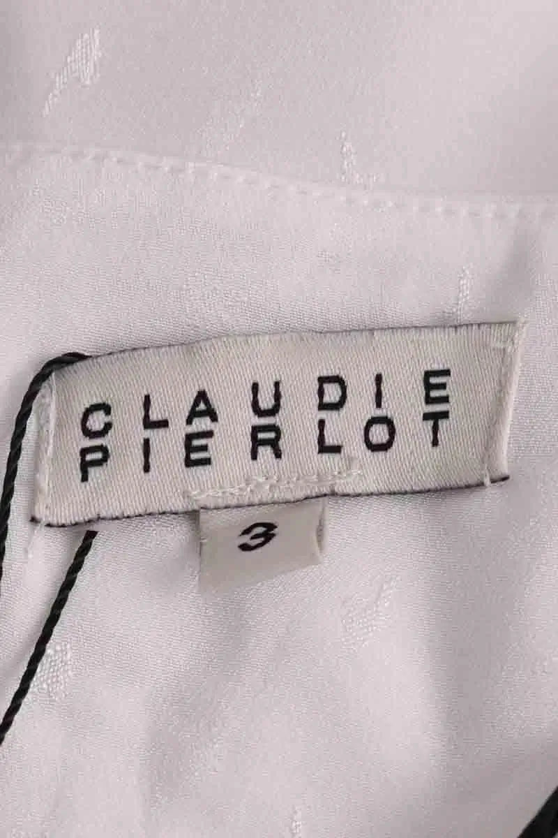 Blouse Claudie Pierlot Blanc en Synthétique