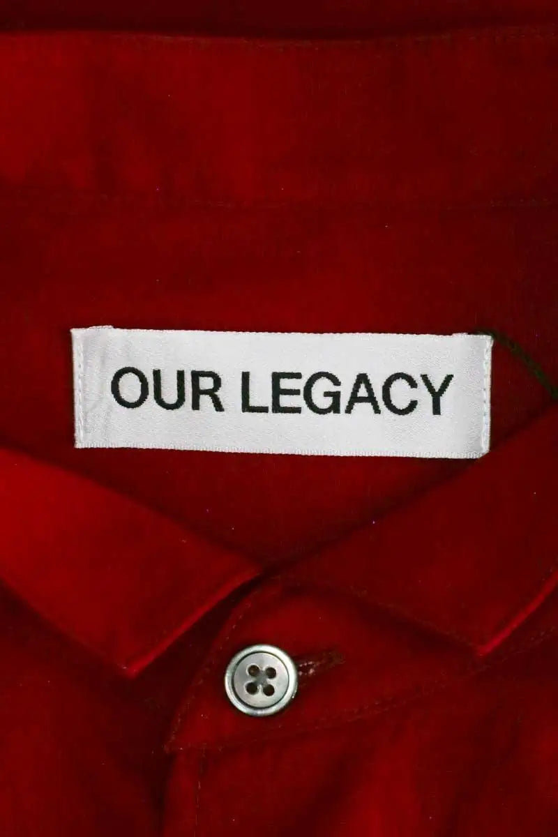 Chemise Our Legacy Rouge en Coton