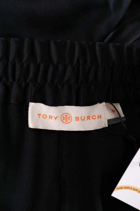 Pantalon droit Tory Burch Noir en Soie