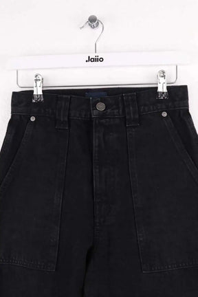 Jean large Khaite Hewitt Noir en Coton