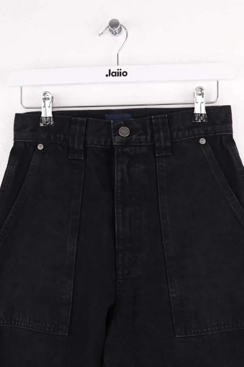 Jean large Khaite Hewitt Noir en Coton