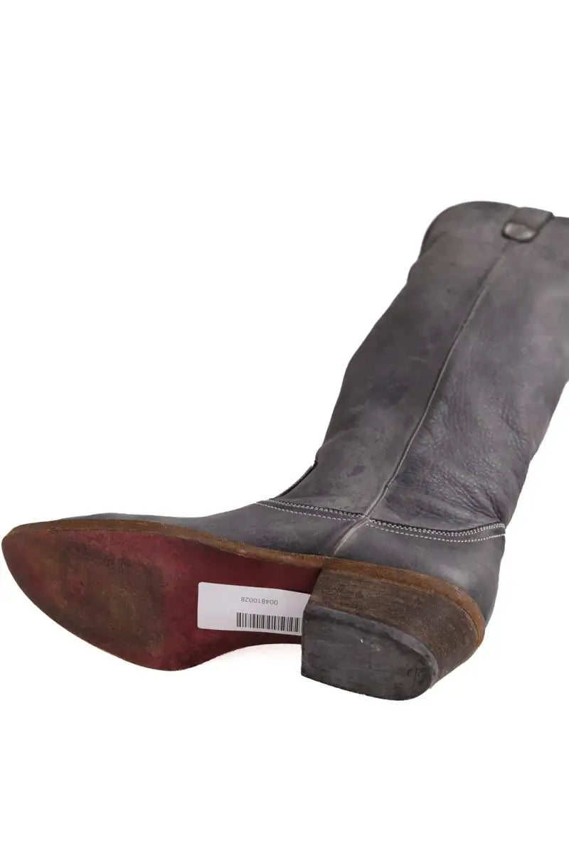 Bottes Boss Gris en Cuir