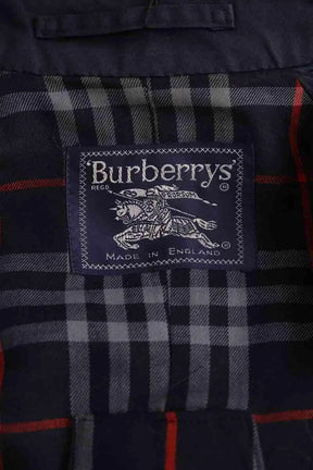 Trench-coat Burberry Marine en Coton