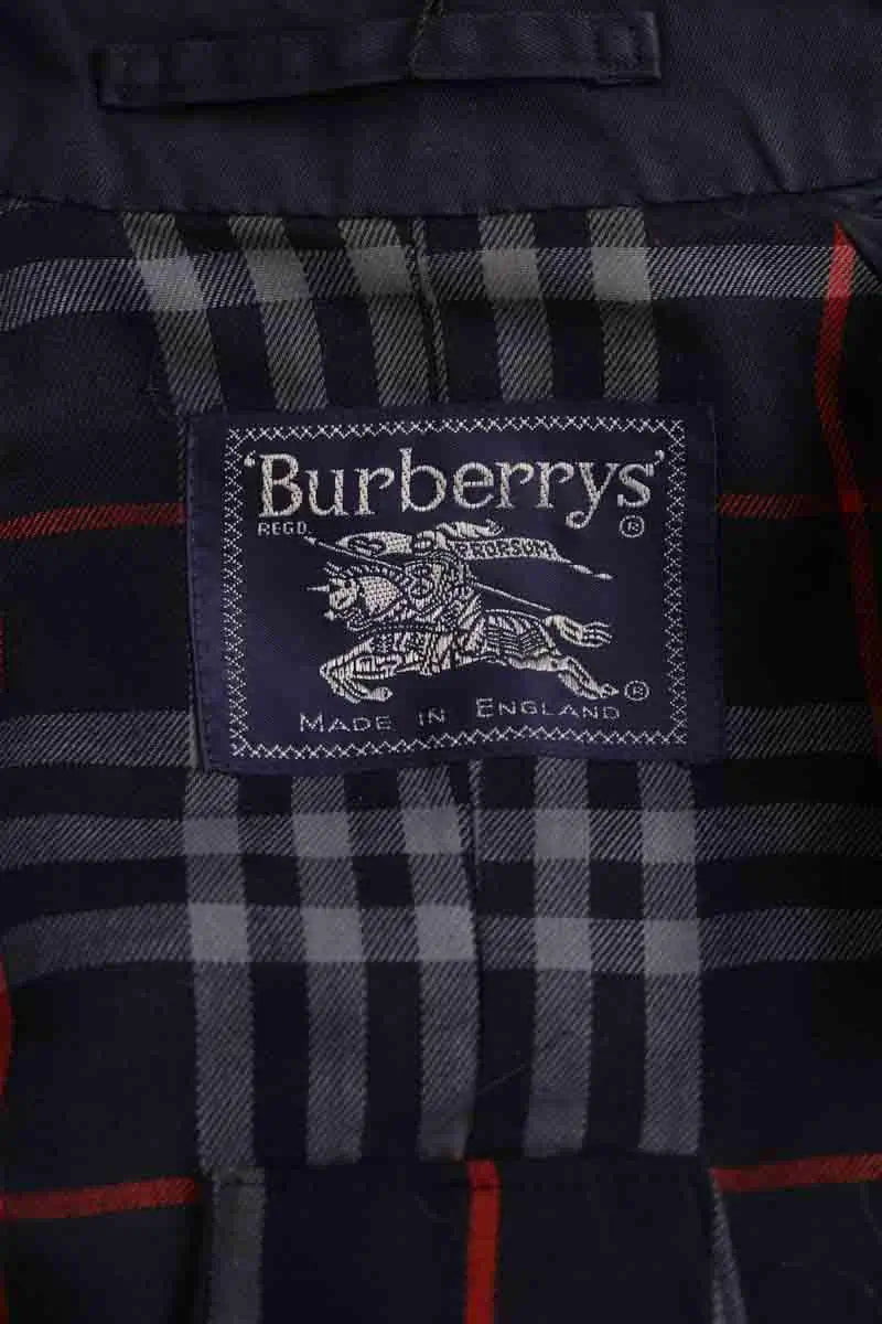 Trench-coat Burberry Marine en Coton