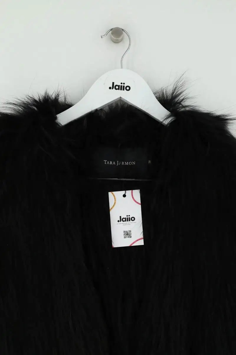Manteau Tara Jarmon Noir en Fourrure
