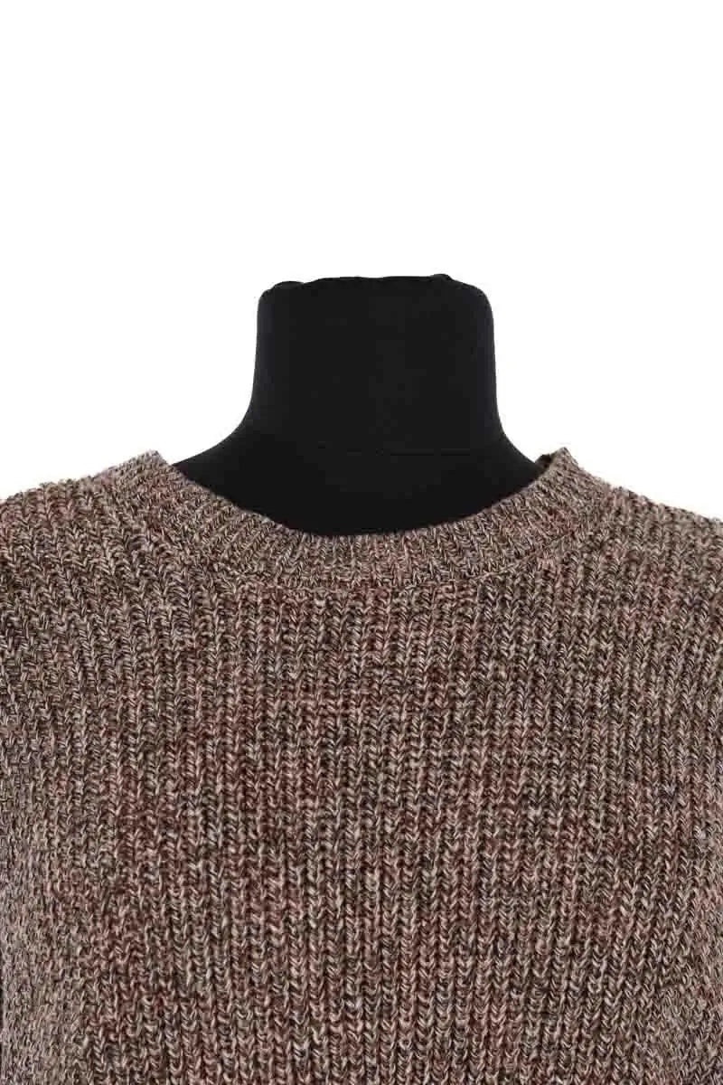 Pull Officine Générale Marron en Coton