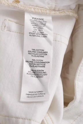 Jean droit Frame Blanc en Coton