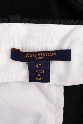 Pantalon droit Louis Vuitton Noir en Laine