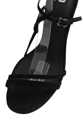 Talons Free Lance Noir en Daim