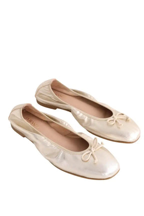 Ballerines LK Bennett Trilly Doré en Cuir