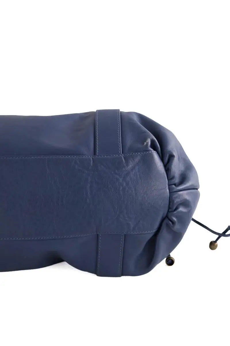 Sac porté épaule 24h Gerard Darel Bleu en Cuir