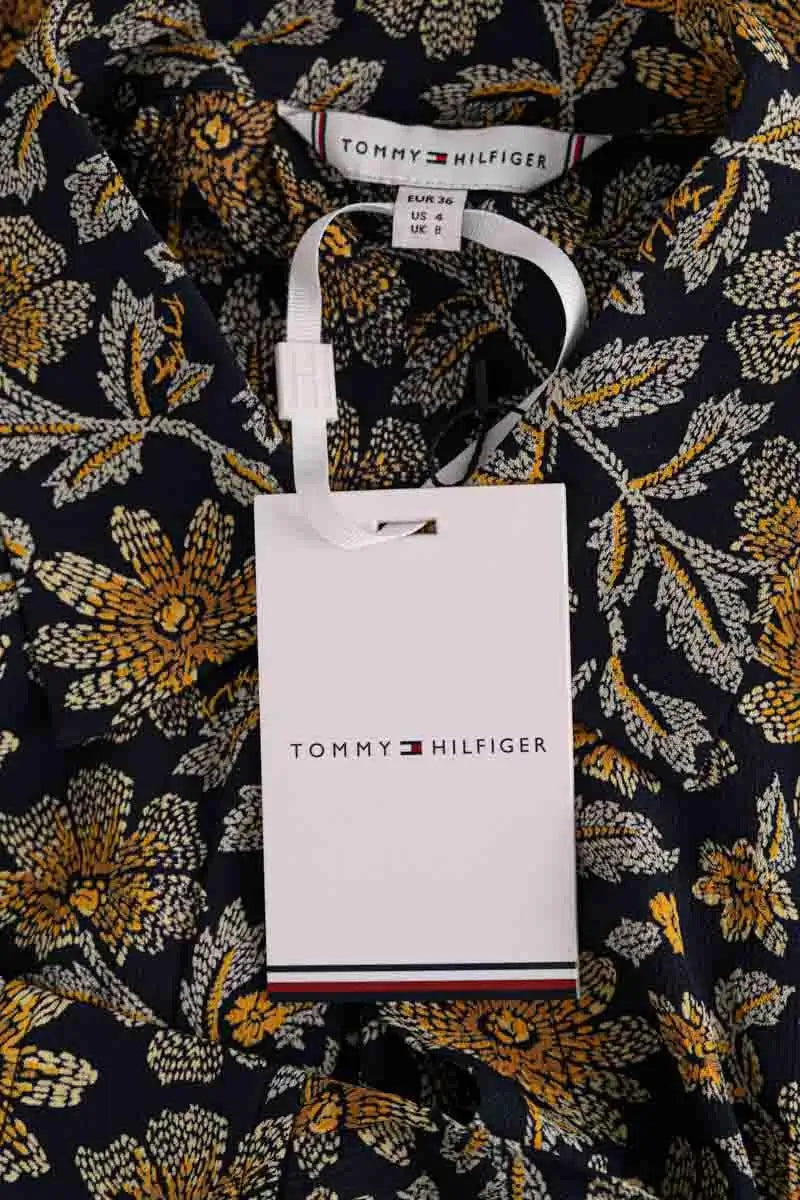 Blouse Tommy Hilfiger Marine en Viscose