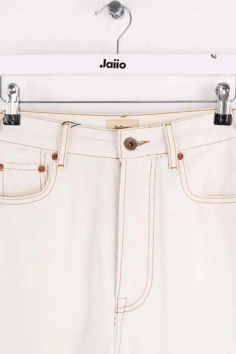 Jean droit Bellerose Beige en Coton