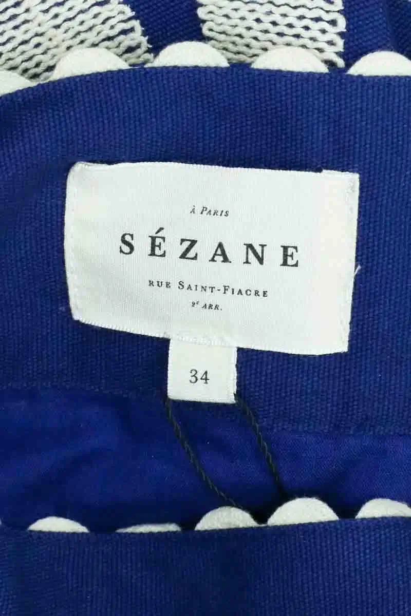 Jupe Sézane Bleu en Coton