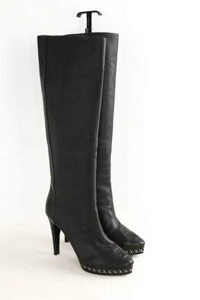 Bottes Chanel Noir en Cuir