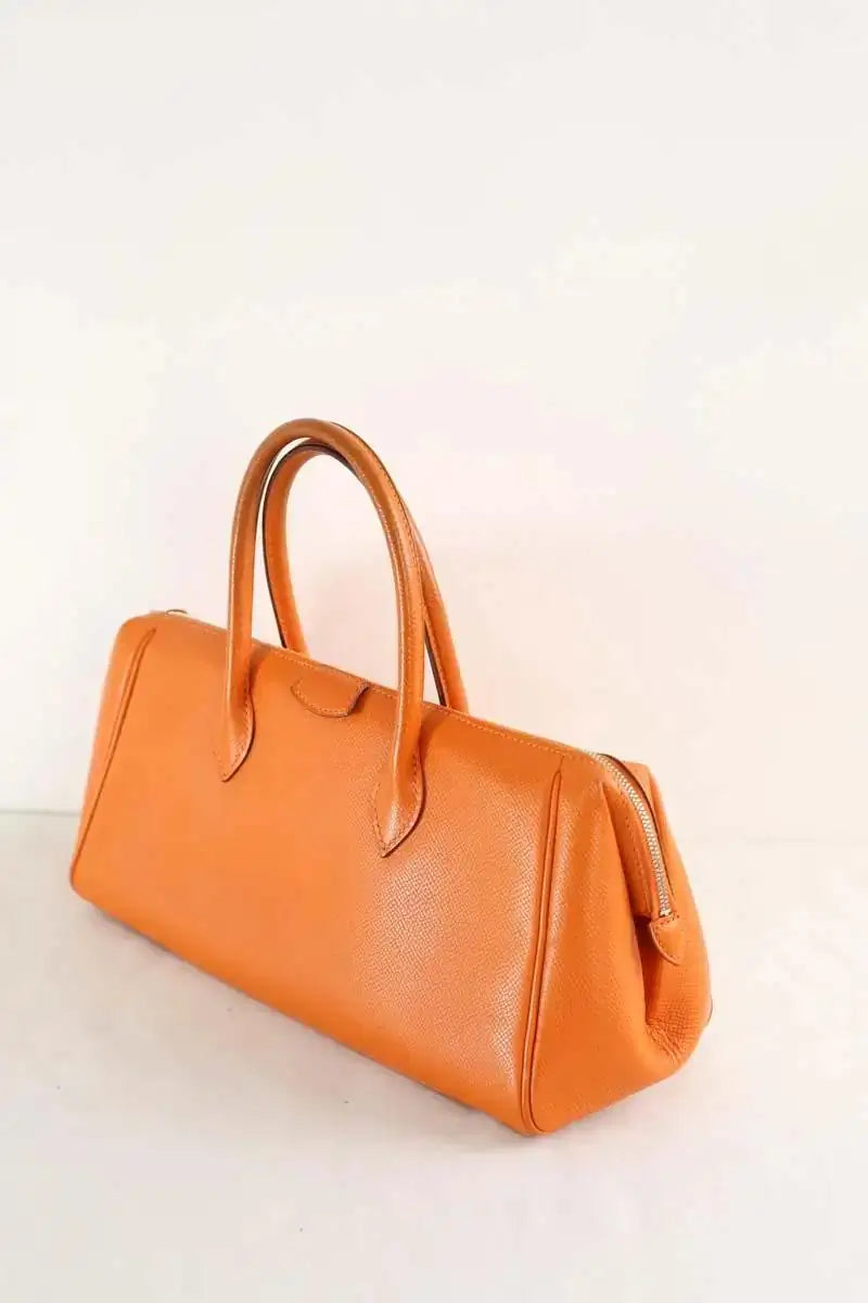 Sac à main Hermès Paris-Bombay Orange en Cuir